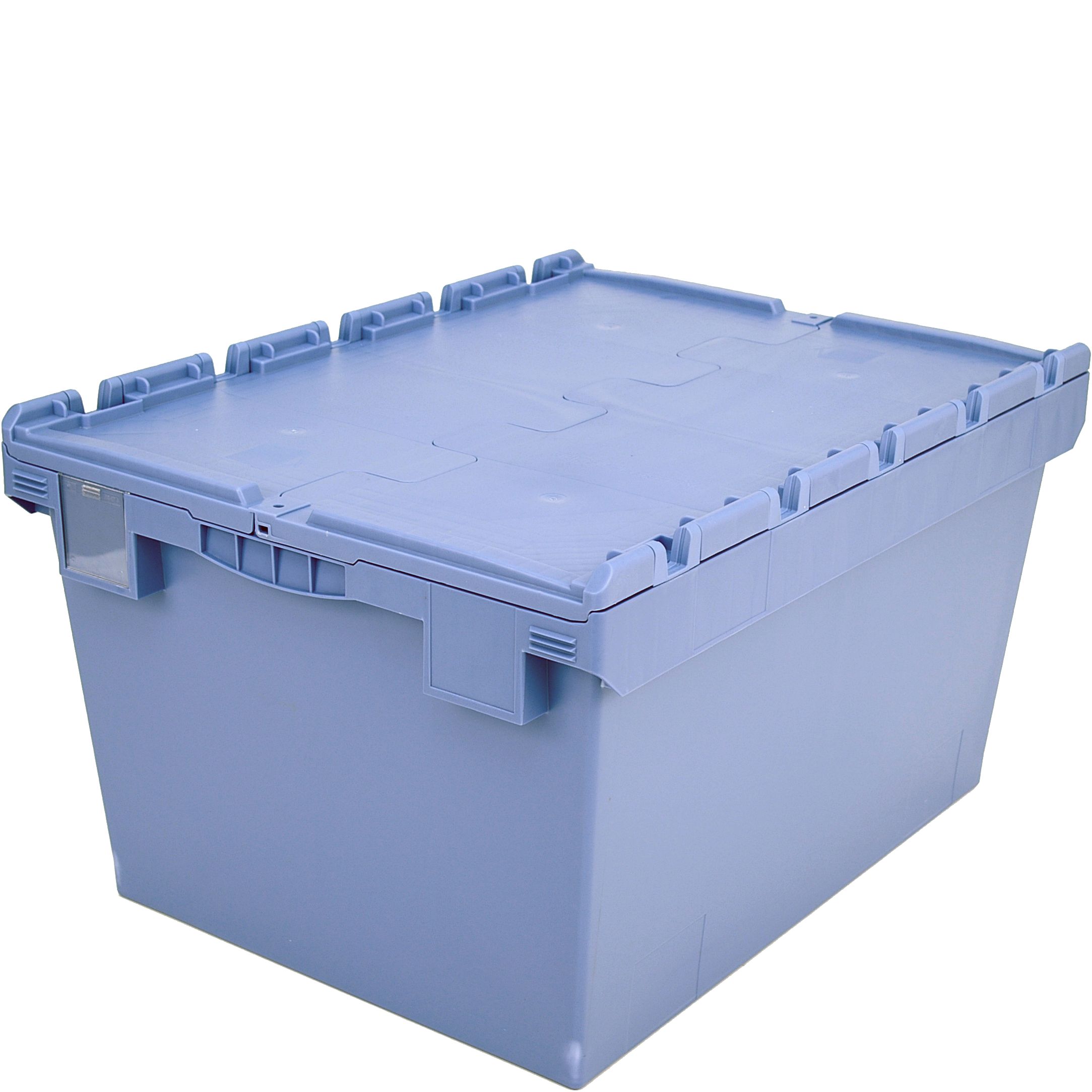 Mehrwegbehälter MB MBD86421 - mit anscharniertem zweiteiligem Klappdeckel