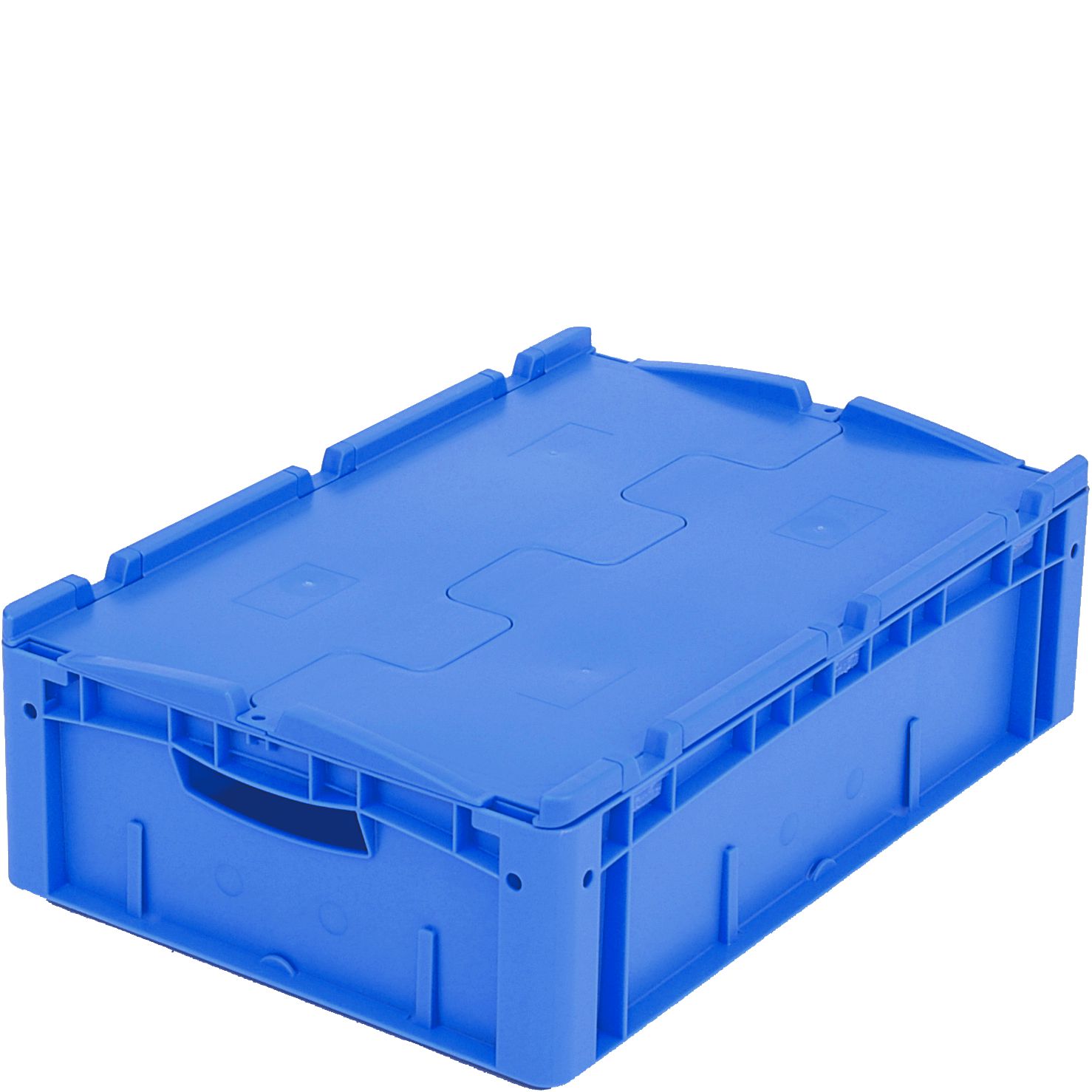 Eurostapelbehälter XL XLD64171 - mit anscharniertem zweiteiligem Klappdeckel