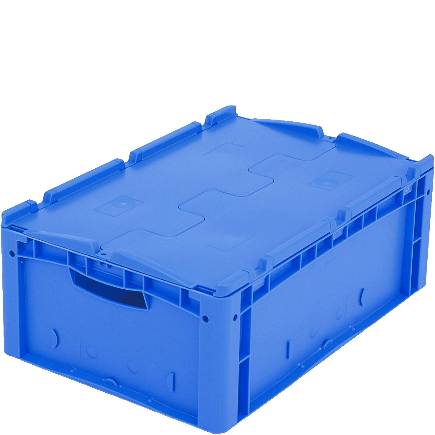 Eurostapelbehälter XL XLD64221 - mit anscharniertem zweiteiligem Klappdeckel