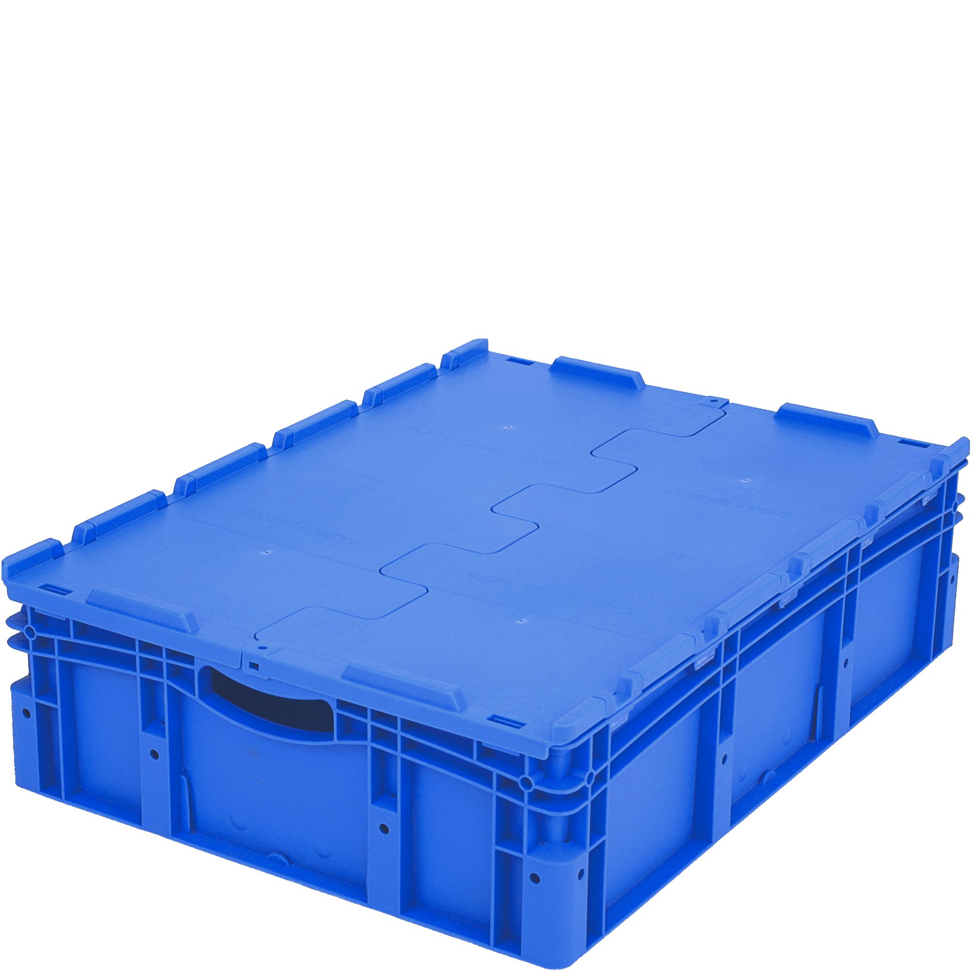 Eurostapelbehälter XL XLD86221 - mit anscharniertem zweiteiligem Klappdeckel