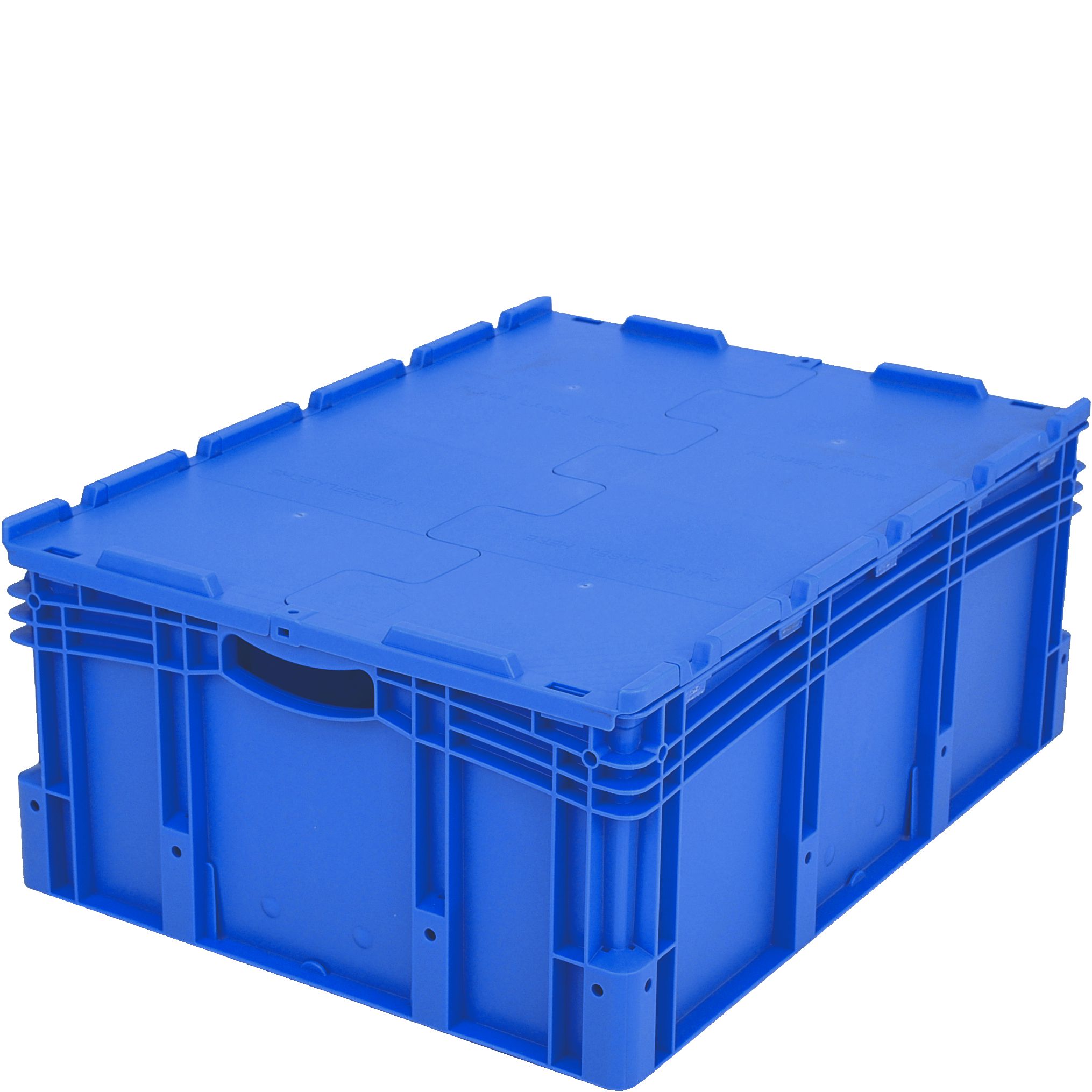 Eurostapelbehälter XL XLD86321 - mit anscharniertem zweiteiligem Klappdeckel