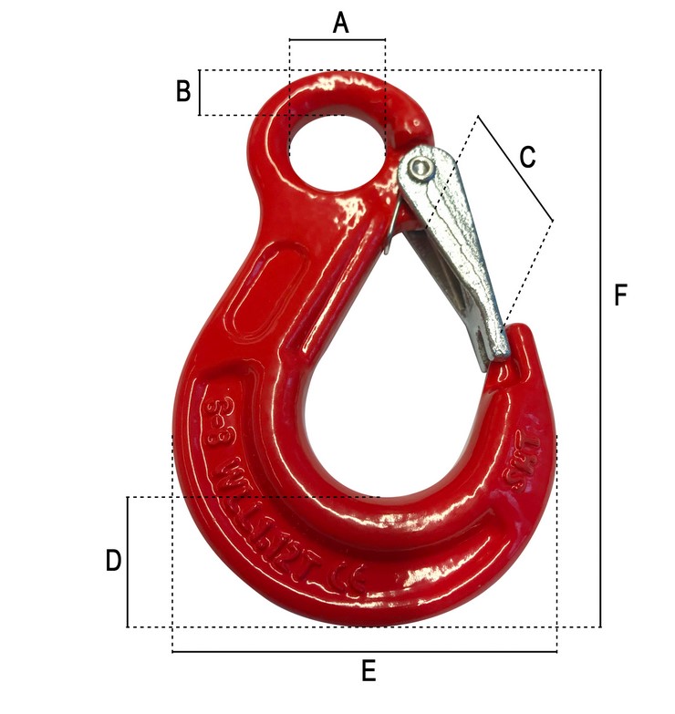 Ösenlasthaken technische Daten 1/2