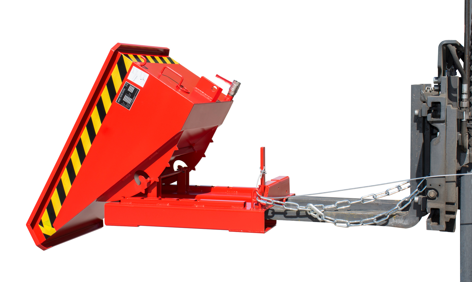 Spänebehälter Typ EXPO®-E RAL 3000 Feuerrot